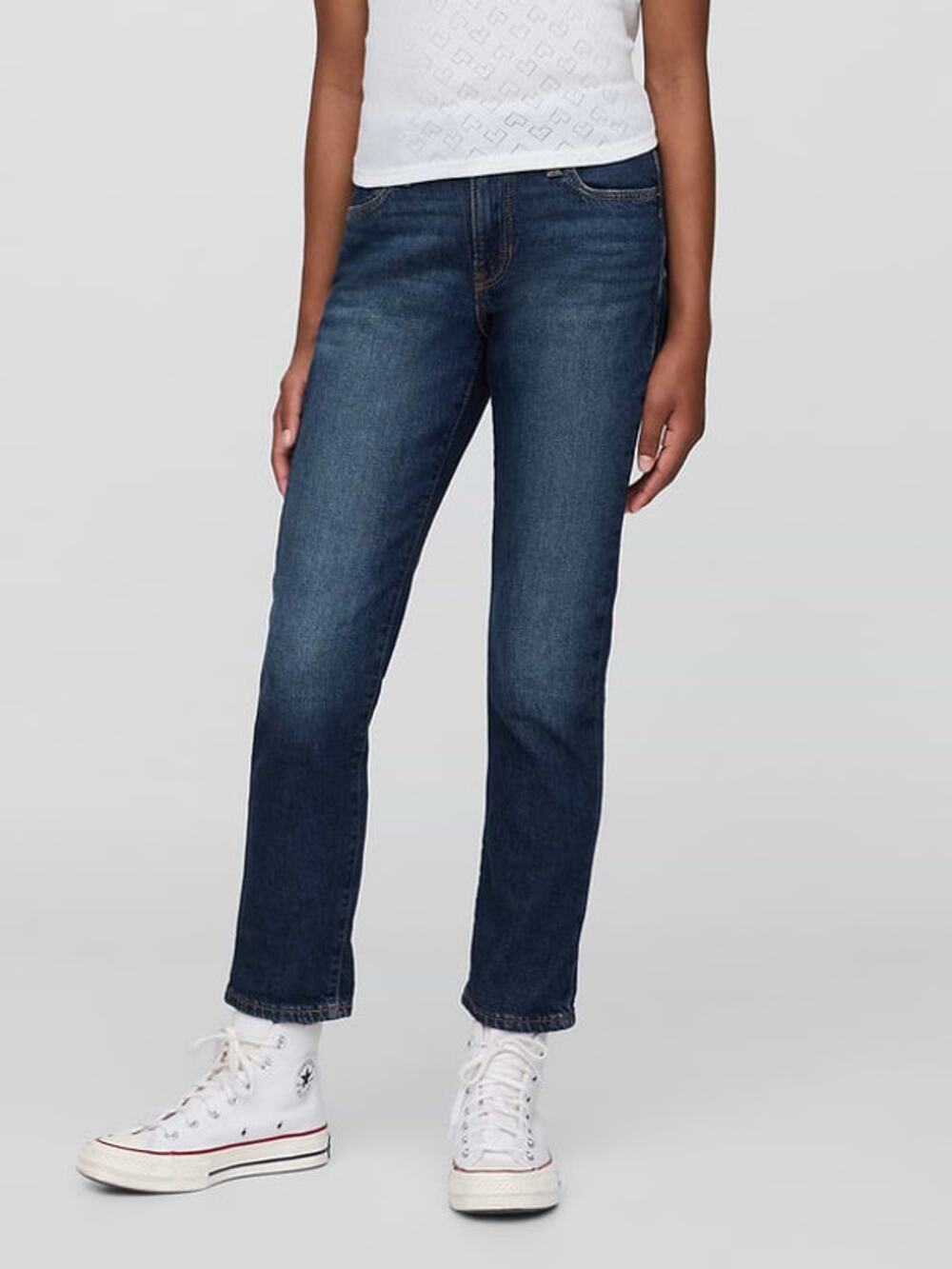 GAP Kids Mid-Rise Girlfriend Jeans, Size 14